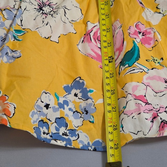 Bailey Blue Yellow Floral Fit Flare Sundress XL Fairycore Cottagecore Whimsical - Picture 11 of 11